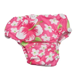 Couche de bain ajustable - Fleurs roses