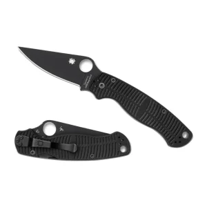 Couteau Para Military 2 Salt CPM MagnaCut lame noire de Spyderco (C81GMCBK2)
