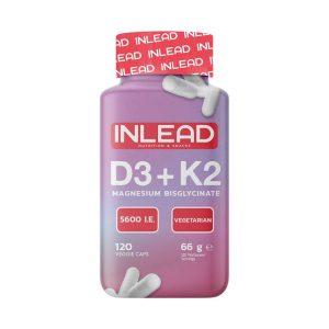Inlead – Vitamin D3 + K2 + Magnesium 120vcaps