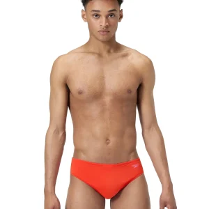 Brief de natation Endurance Solid One pour hommes - Red Ginger