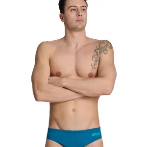 Brief de natation Team Solid pour hommes - Bleu cosmos