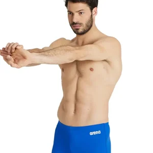 Maillot de natation coupe carrée Team Solid pour hommes - Bleu