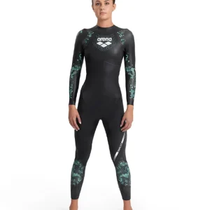 Combinaison d'eau libre Storm pour femmes - Corail/Bleu/Noir