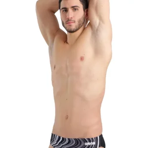 Brief de natation Marbled pour hommes - Gris