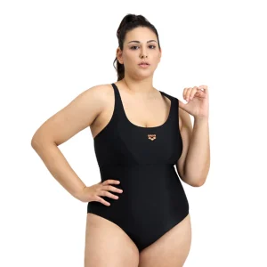 Maillot de bain une-pièce Solid Control Pro Back Plus pour femmes - Noir