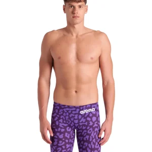 Maillot de compétition Powerskin Carbon Air2 Jammer pour hommes E.L. - Leopard Skin Violet