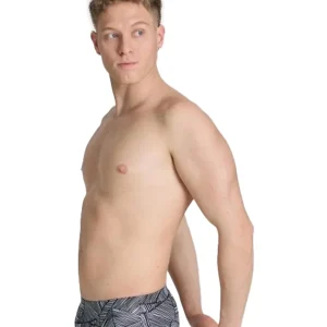 Short de natation taille basse Overview pour hommes - Blanc/Multi