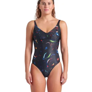Maillot de bain une-pièce Abyss U Back pour femmes - Noir