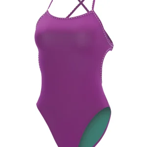 Maillot de bain une-pièce Tie Back Uglies Revibe pour femmes - Rose