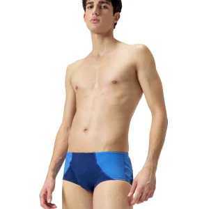 Brief de natation Colorblock Euro pour hommes - Cerulean Blue