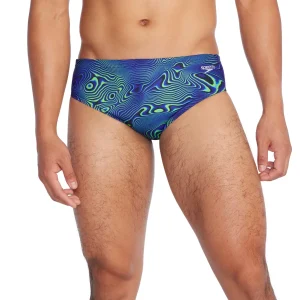 Brief de natation Printed One pour hommes - Neon Depths