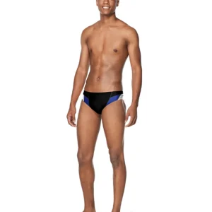 Brief de natation Edge Splice pour hommes - Bleu/Noir