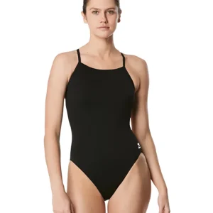 SW7192150-001_02_alltides.jpgv1712345544 Maillot de bain une-pièce Solid Endurance+ Crossback pour femmes - Noir