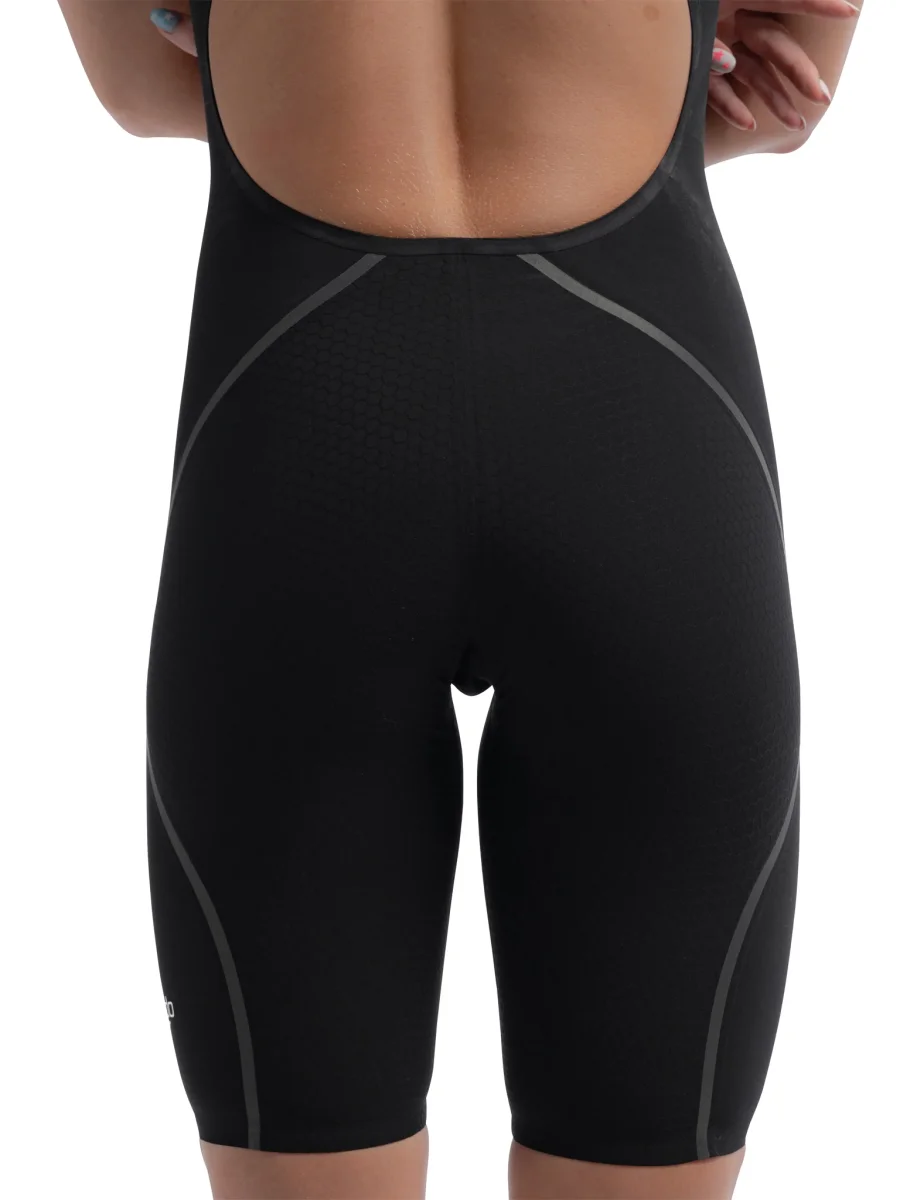 Maillot de compétition Fastskin LZR Pure Intent 2.0 Kneeskin Open Back pour femmes - Noir – Image 5