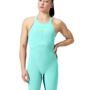 Maillot de compétition Fastskin LZR Pure Valor 2.0 Kneeskin Open Back pour femmes - Arctic Glass