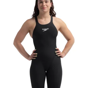 Maillot de compétition Fastskin LZR Pure Valor 2.0 Kneeskin Closed Back pour femmes - Noir