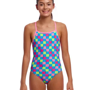 Maillot de bain une-pièce Tie Me Tight pour filles - Post It