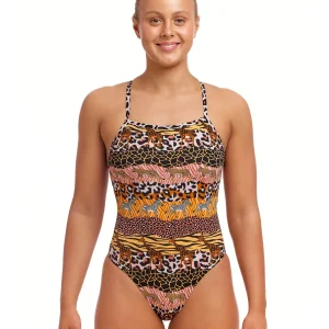 Maillot de bain une-pièce Tie Me Tight pour femmes - Zoo Life