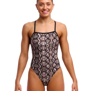 Maillot de bain une-pièce Tie Me Tight pour femmes - Rattle Racer