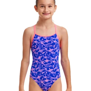 Maillot De Bain Une Pièce Fille Diamond Back - Minky Pinky