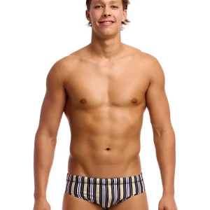 Brief de natation Classic pour hommes - Admiralty Stripe