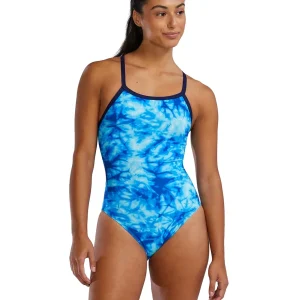 Maillot de bain une-pièce Diamondfit Durafast Elite Azultec pour femmes - Bleu Océan