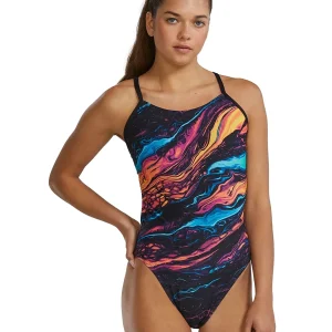 Maillot de bain une-pièce Cutoutfit Durafast Elite Magnata pour femmes - Or/Noir