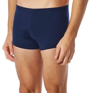 Maillot de bain coupe carrée Durafast Elite Solid pour hommes - Marine