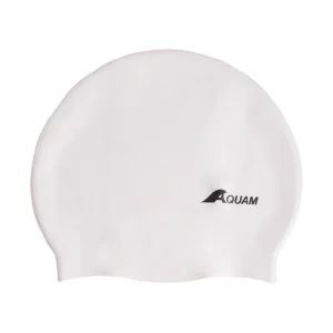 Bonnet de natation en silicone - Blanc