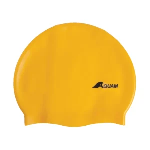 Bonnet de natation en silicone - Jaune