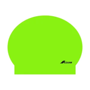 Bonnet de natation fluo en latex - Vert fluo