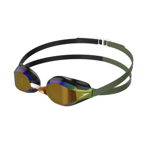 Lunettes de natation Speed Socket 2.0 Mirrored - Noir/Country Greem/Smoke