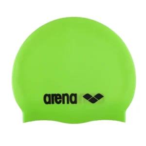 Bonnet de natation Classic en silicone - Lime/Noir