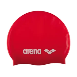 Bonnet de natation Classic en silicone - Rouge/Blanc