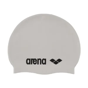 Bonnet de natation Classic en silicone - Blanc/Noir