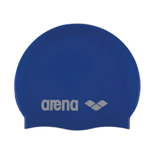 Bonnet de natation Classic en silicone - Bleu/Blanc