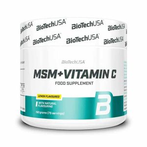 BioTech USA – MSM+Vitamin C 150g Lemon